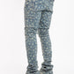 Guapi Vintage Blue Laser Stars Denim Jeans
