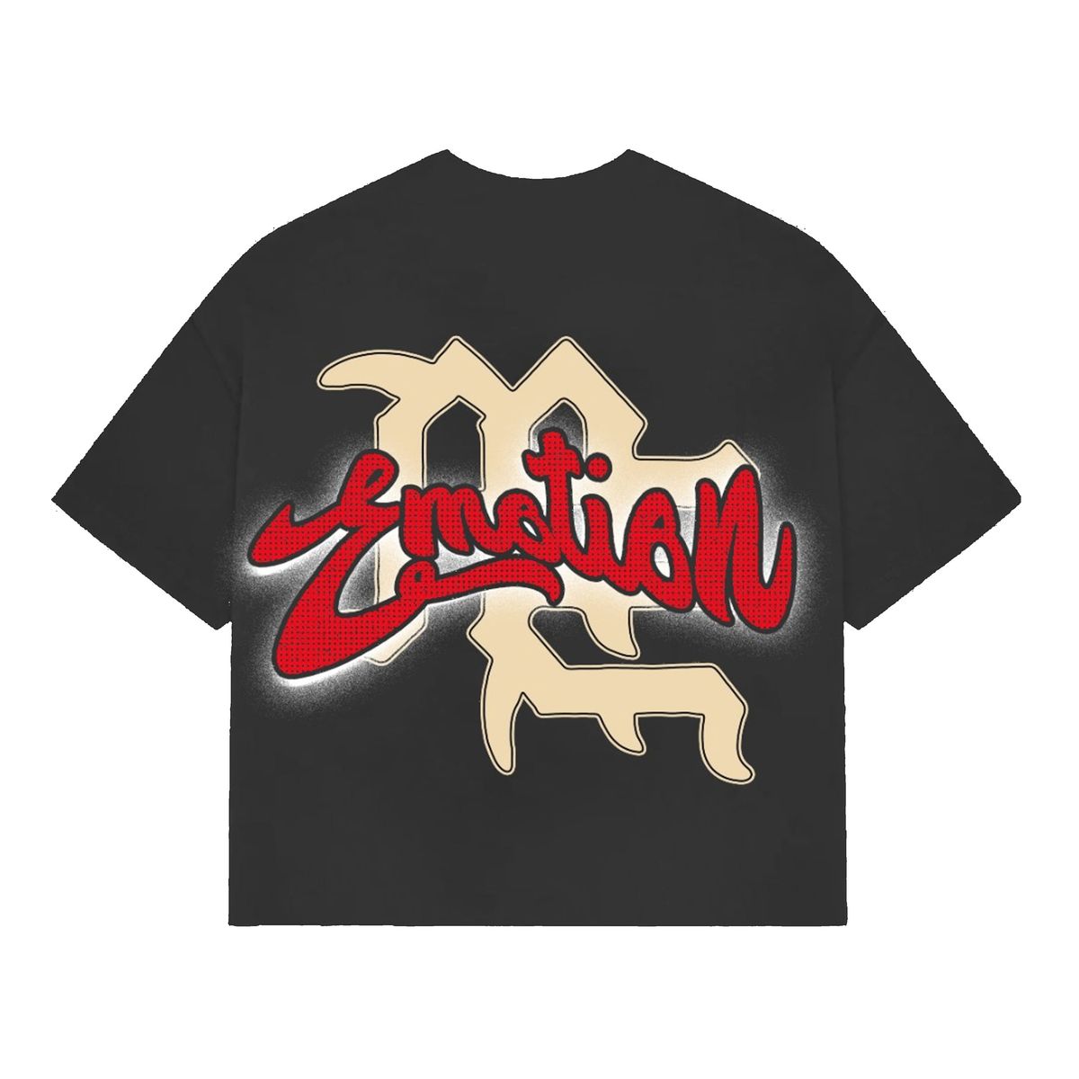 Mixed Emotion Grey Cropped 'Blinded' tee