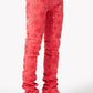 Guapi Raspberry Red Stars Denim Jeans