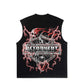 RetroVert FLAMING SKULL CUT-OFF SHIRT