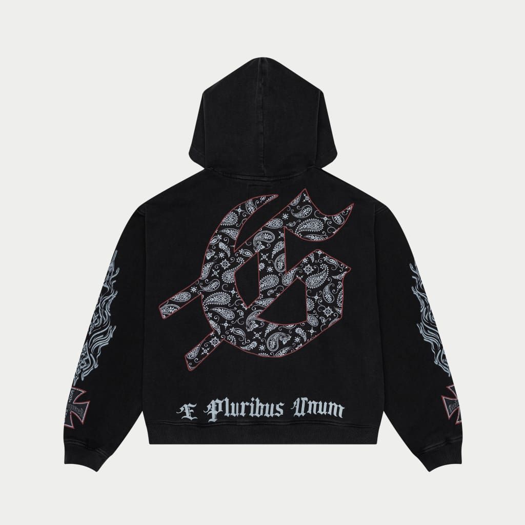 God Speed Hollywood Inferno Hoodie (Black Wash)