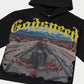 God Speed Long Lonely Road Hoodie (Black Wash)