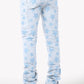 Guapi  Aqua Blue Stars Denim Jeans