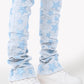 Guapi  Aqua Blue Stars Denim Jeans