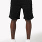 Guapi All Black Embellished Denim Shorts