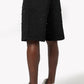 Guapi All Black Embellished Denim Shorts