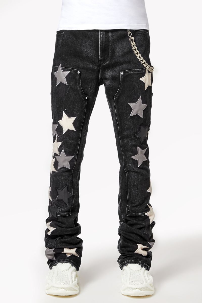 Guapi Obsidian Black Vintage Stars Denim