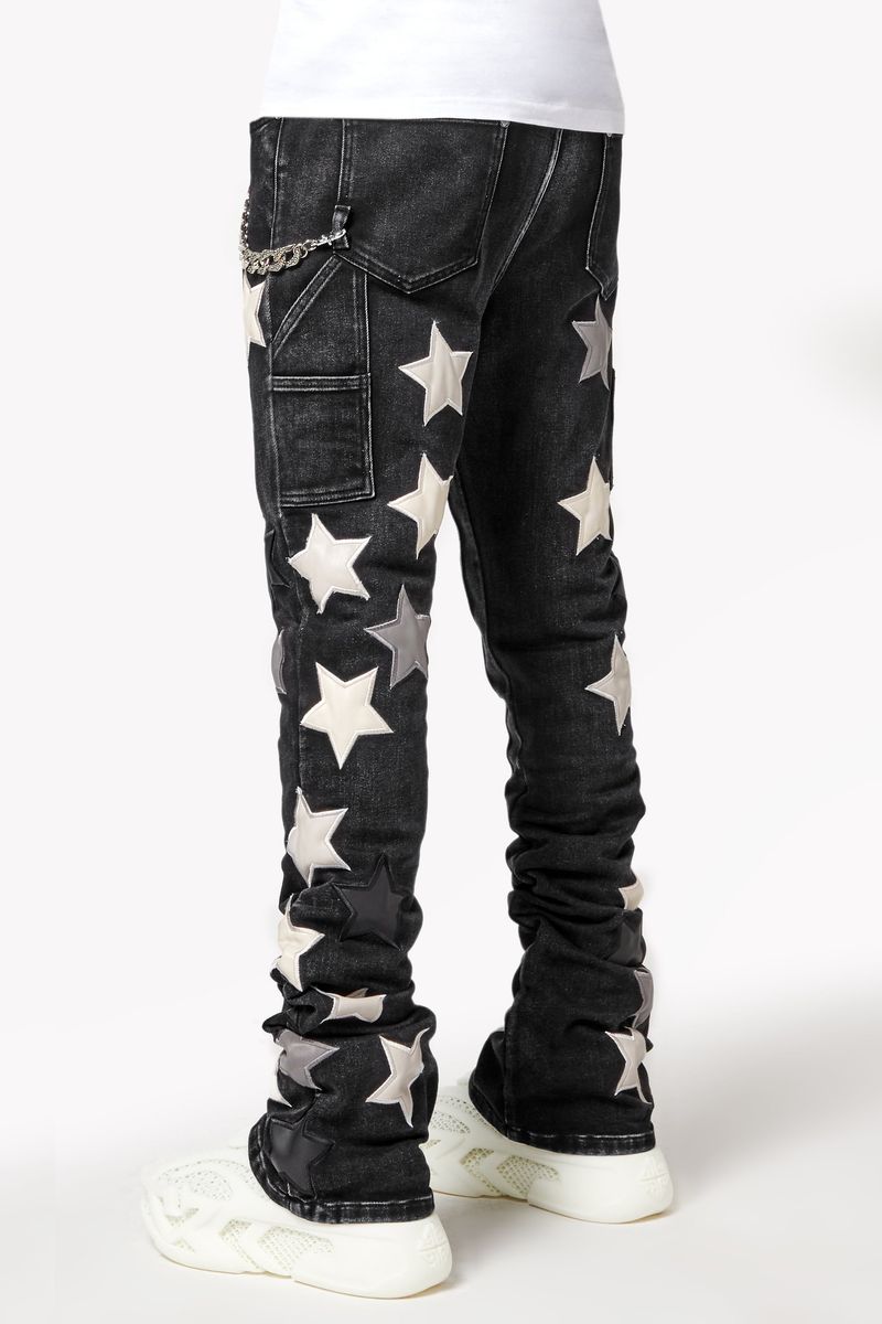 Guapi Obsidian Black Vintage Stars Denim