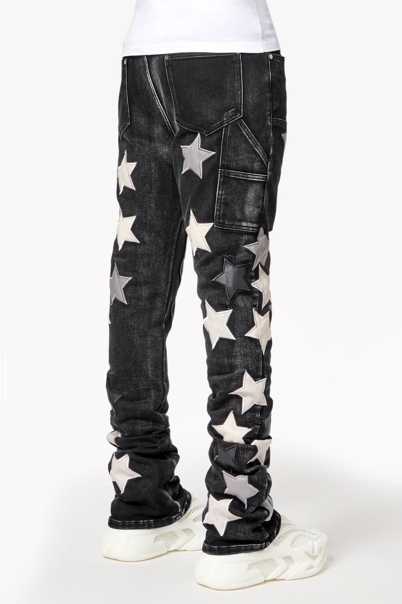 Guapi Obsidian Black Vintage Stars Denim