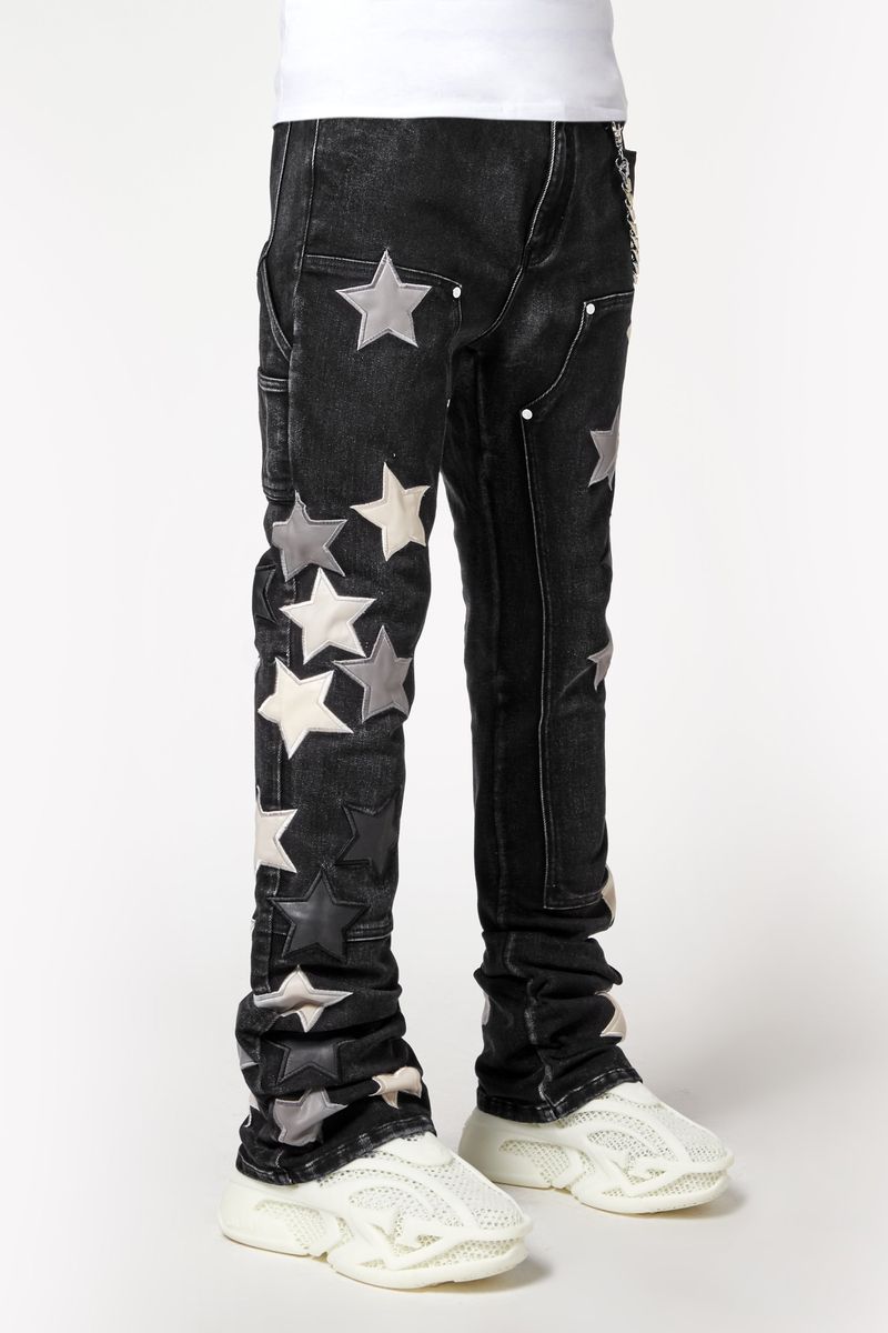 Guapi Obsidian Black Vintage Stars Denim