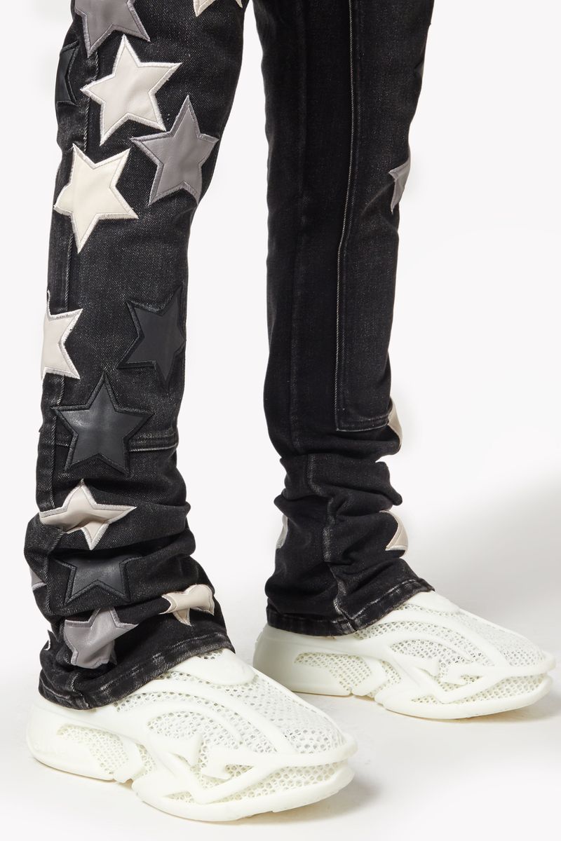 パンツ GUAPI obsidian black vintage stars denim Guapi Obsidian Black Vintage Stars Denim – Viper Soles