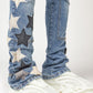 Guapi Aqua Blue Vintage Stars Denim Jeans