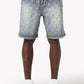 Guapi Aqua Blue Embellished Denim Shorts