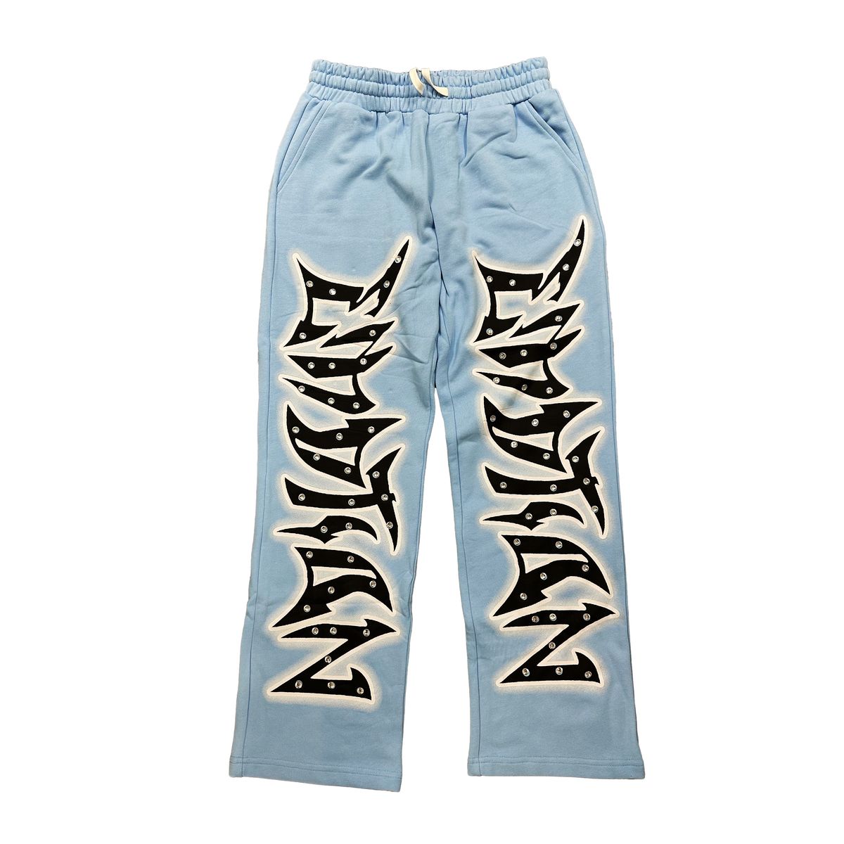 Mixed Emotion Blue Graffiti Pants