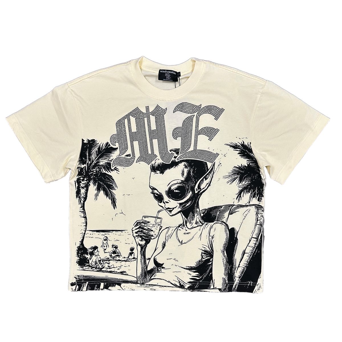 Mixed Emotion Beach Rhinestone Tee