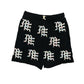 Mixed Emotion  Black 'ME' Logo Shorts