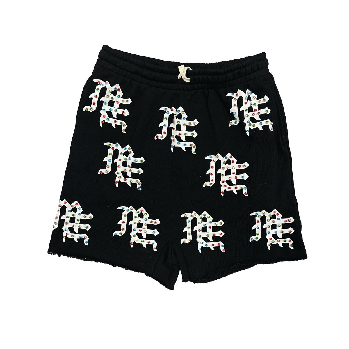 Mixed Emotion  Black 'ME' Logo Shorts