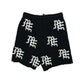Mixed Emotion  Black 'ME' Logo Shorts