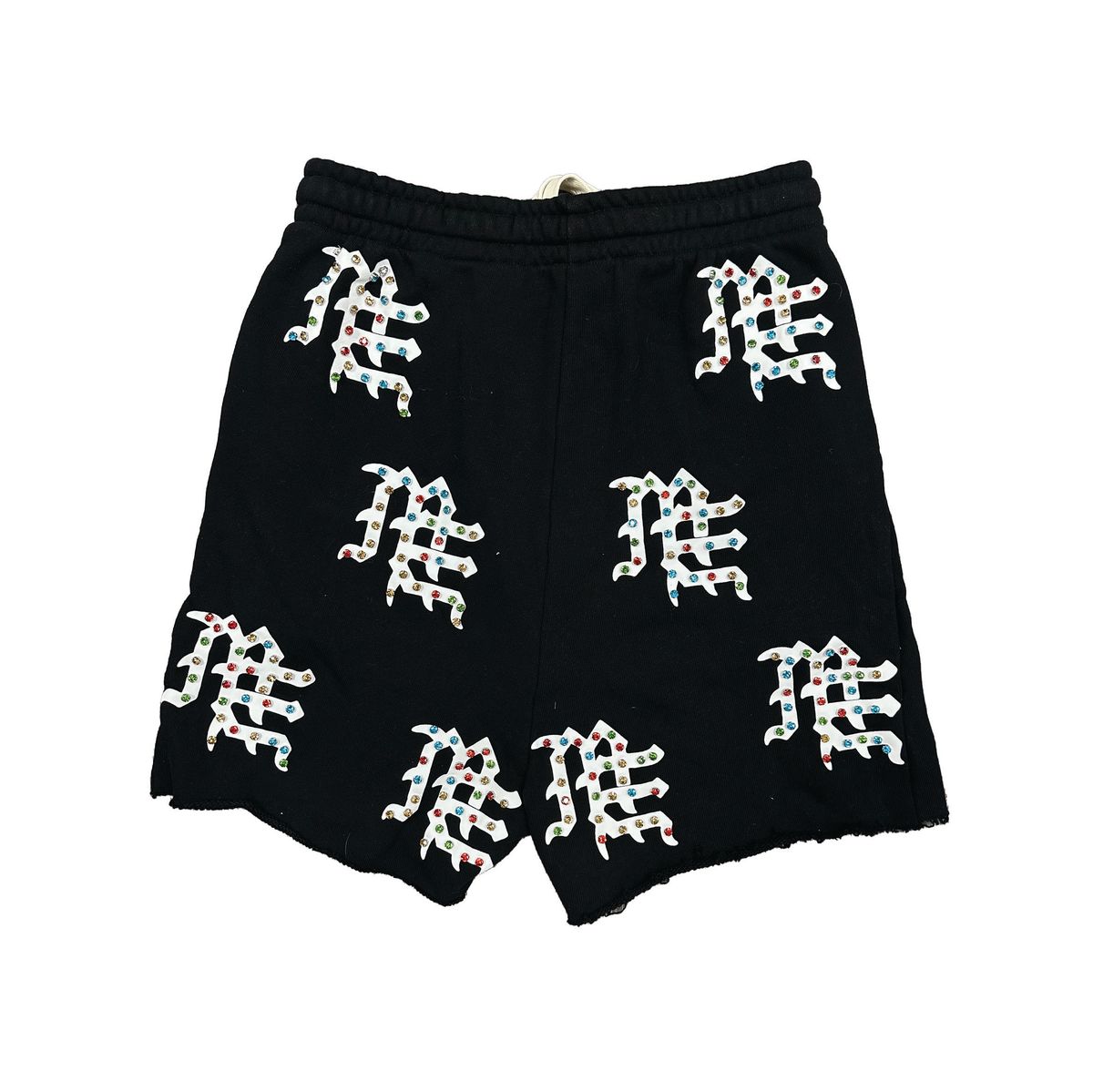 Mixed Emotion  Black 'ME' Logo Shorts