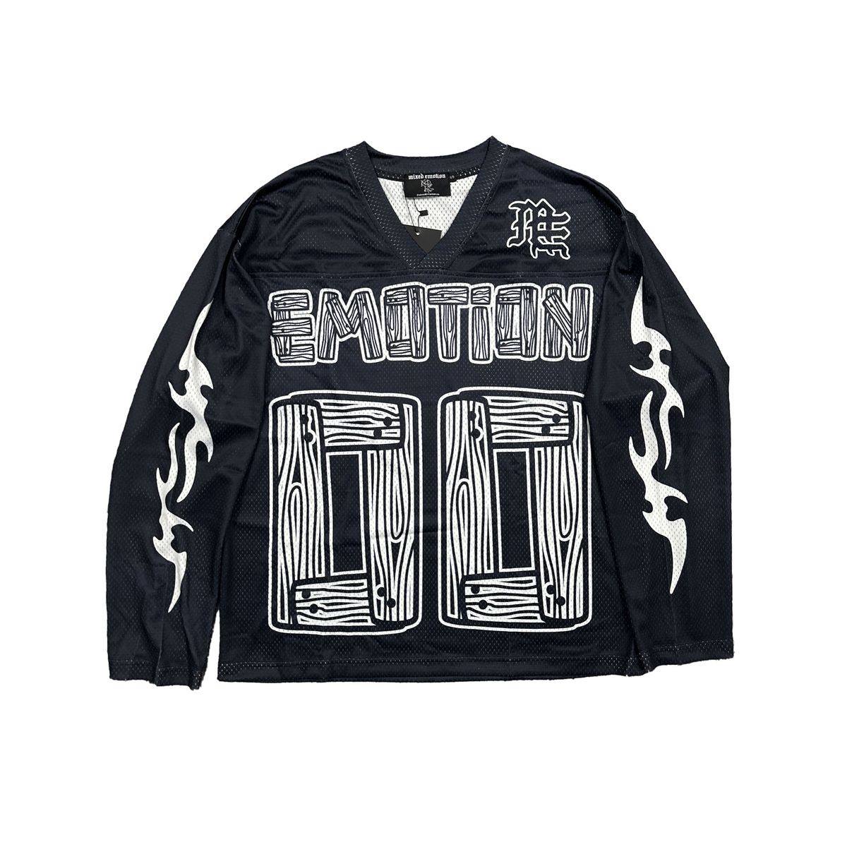Mixed Emotion OVERSIZE Black 'Lightning' Long Sleeve