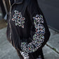 Mixed Emotion 'ME' Rhinestone Nylon Jacket