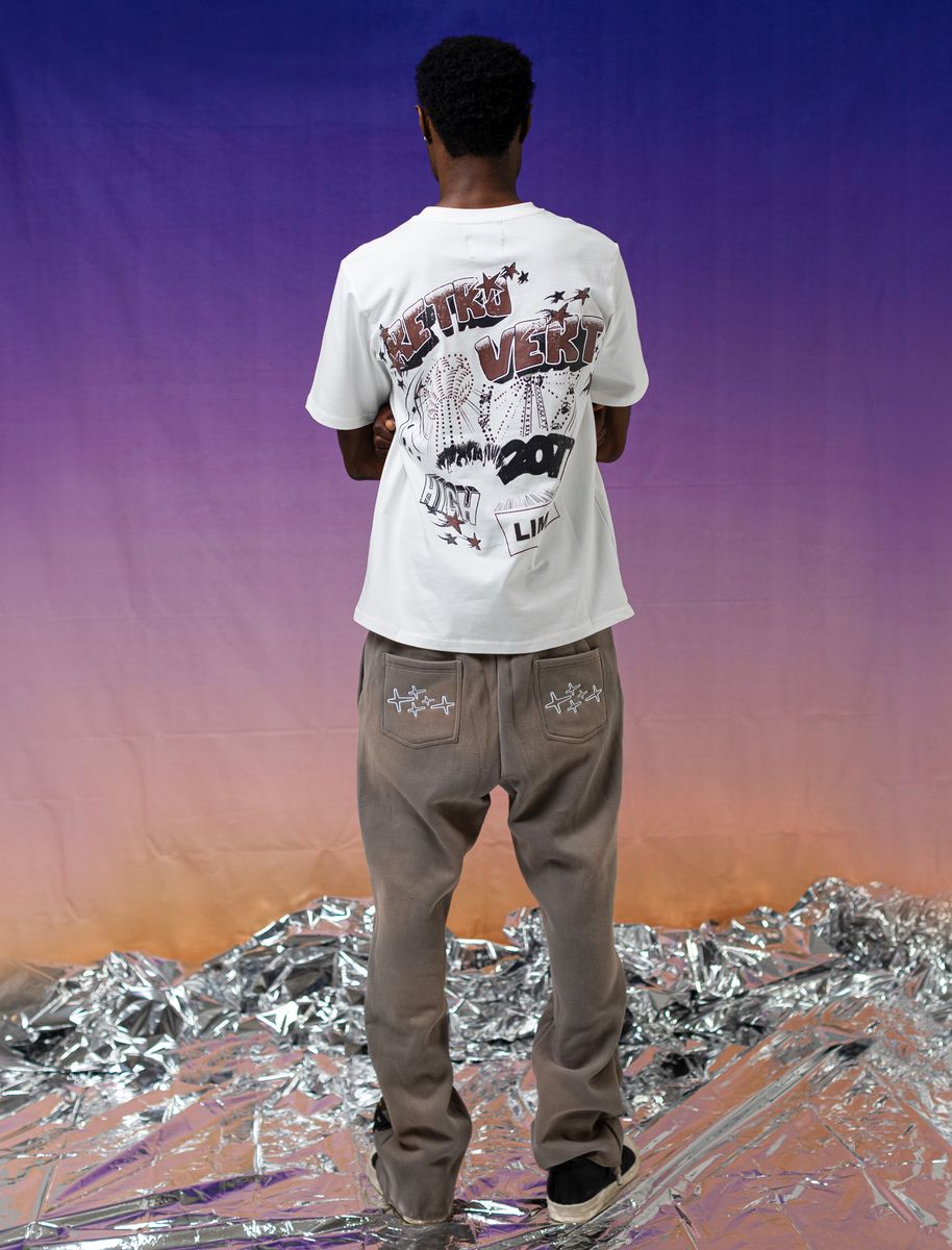 RetroVert  BROWN FESTIVAL T-SHIRT (SS25 10)