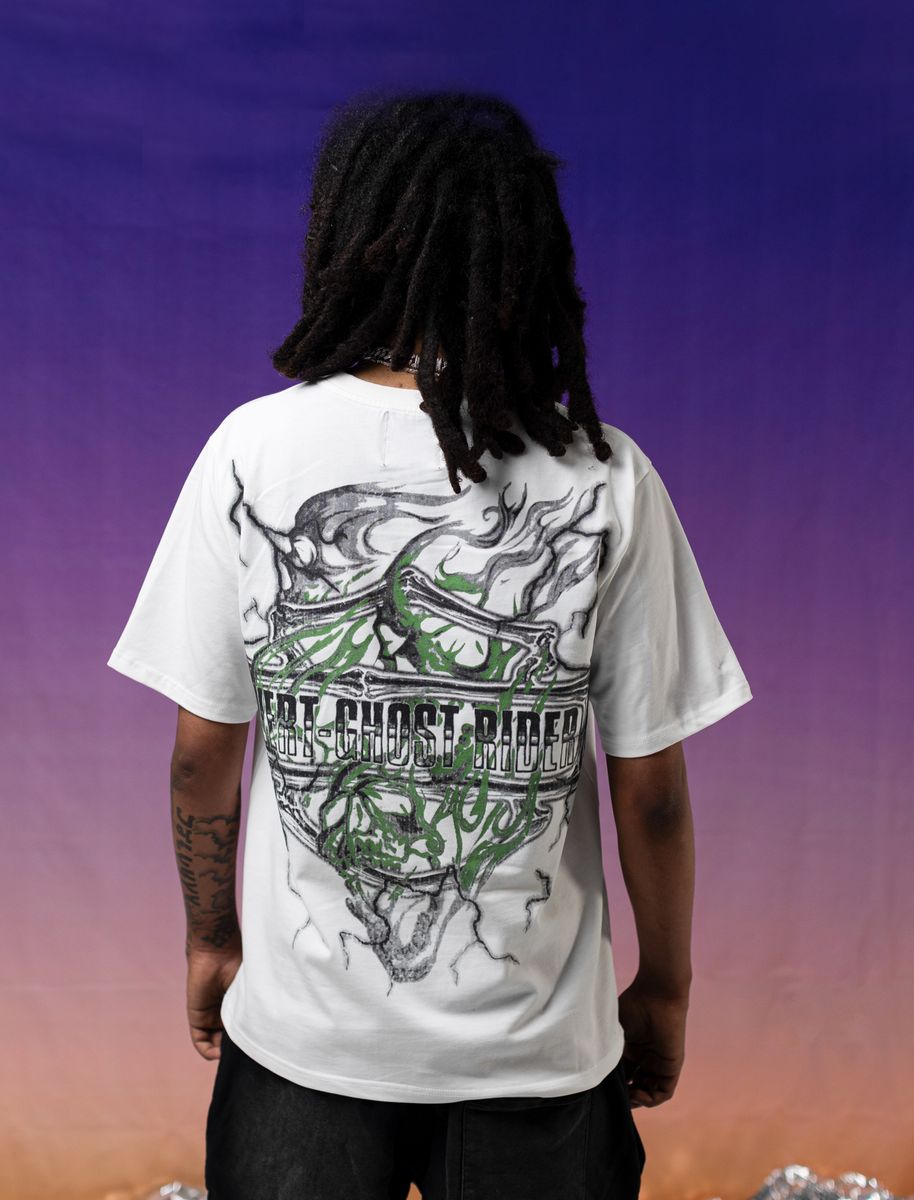 RetroVert GREEN SKULL T-SHIRT