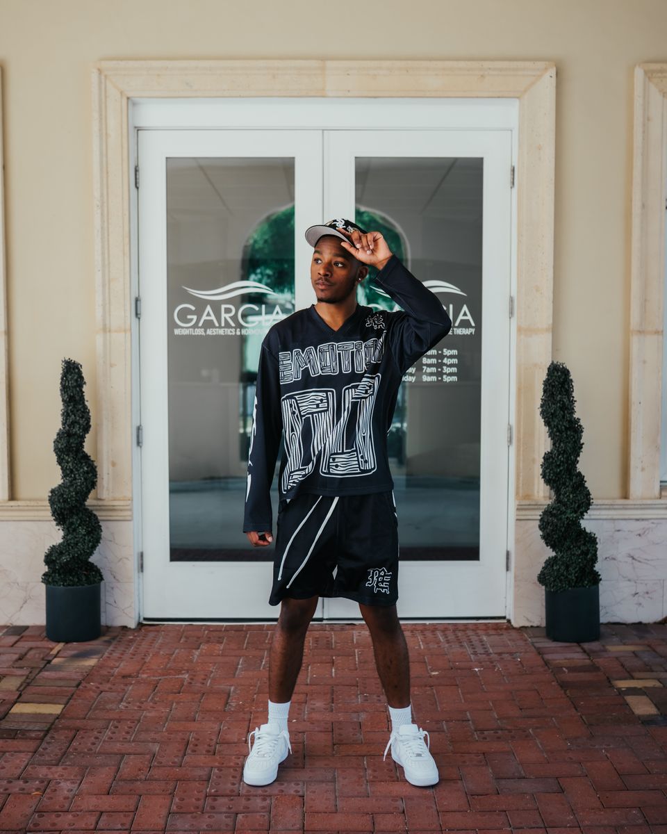 Mixed Emotion Black Lightning' Shorts