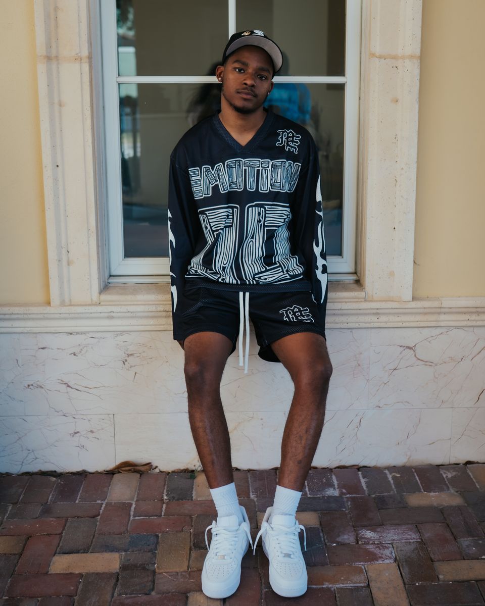 Mixed Emotion OVERSIZE Black 'Lightning' Long Sleeve