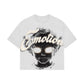 Mixed Emotion White “Pearl” Cropped Tee