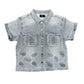 Mixed Emotion  'Paisley' Denim Blue Shirt