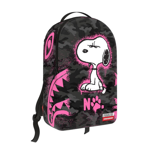 Spray Ground  SNOOPY PINK STENCIL BACKPACK (B8781)