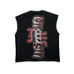 Mixed Emotion Angel Sleeveless Cut OFF Tee