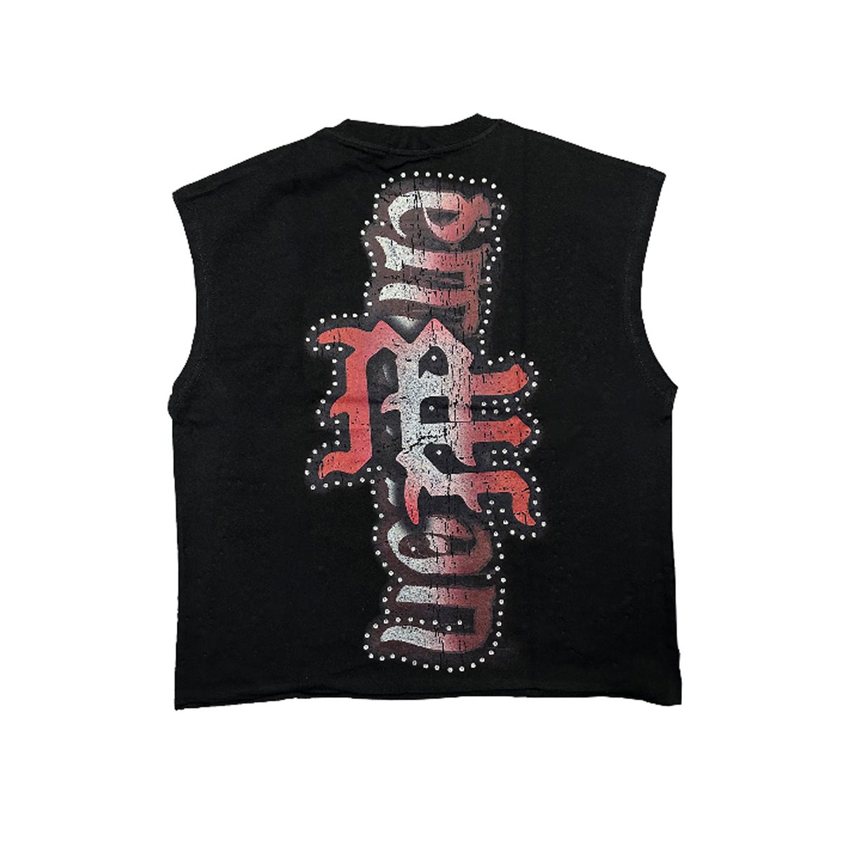 Mixed Emotion Angel Sleeveless Cut OFF Tee