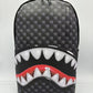 Spray Ground  SHARKS IN PARIS BALLOON BLACK BACKPACK (B8663)