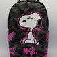 Spray Ground  SNOOPY PINK STENCIL BACKPACK (B8781)