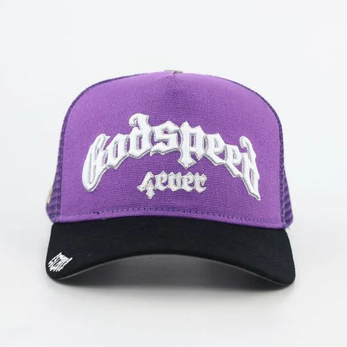 God Speed  FOREVER TRUCKER HAT (Purple/Black)