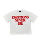 Mixed Emotion Red ‘End’ Rhinestone Tee