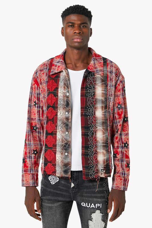Guapi Blood Red Patch Flannel