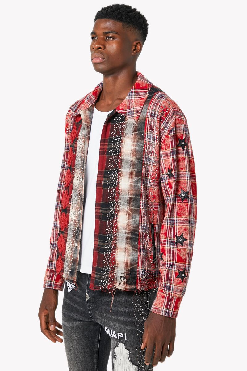 Guapi Blood Red Patch Flannel
