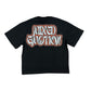 Mixed Emotion 'Twin' Rhinestone Black Tee