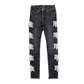 Mixed Emotion Monogram Denim Black Wash Jeans