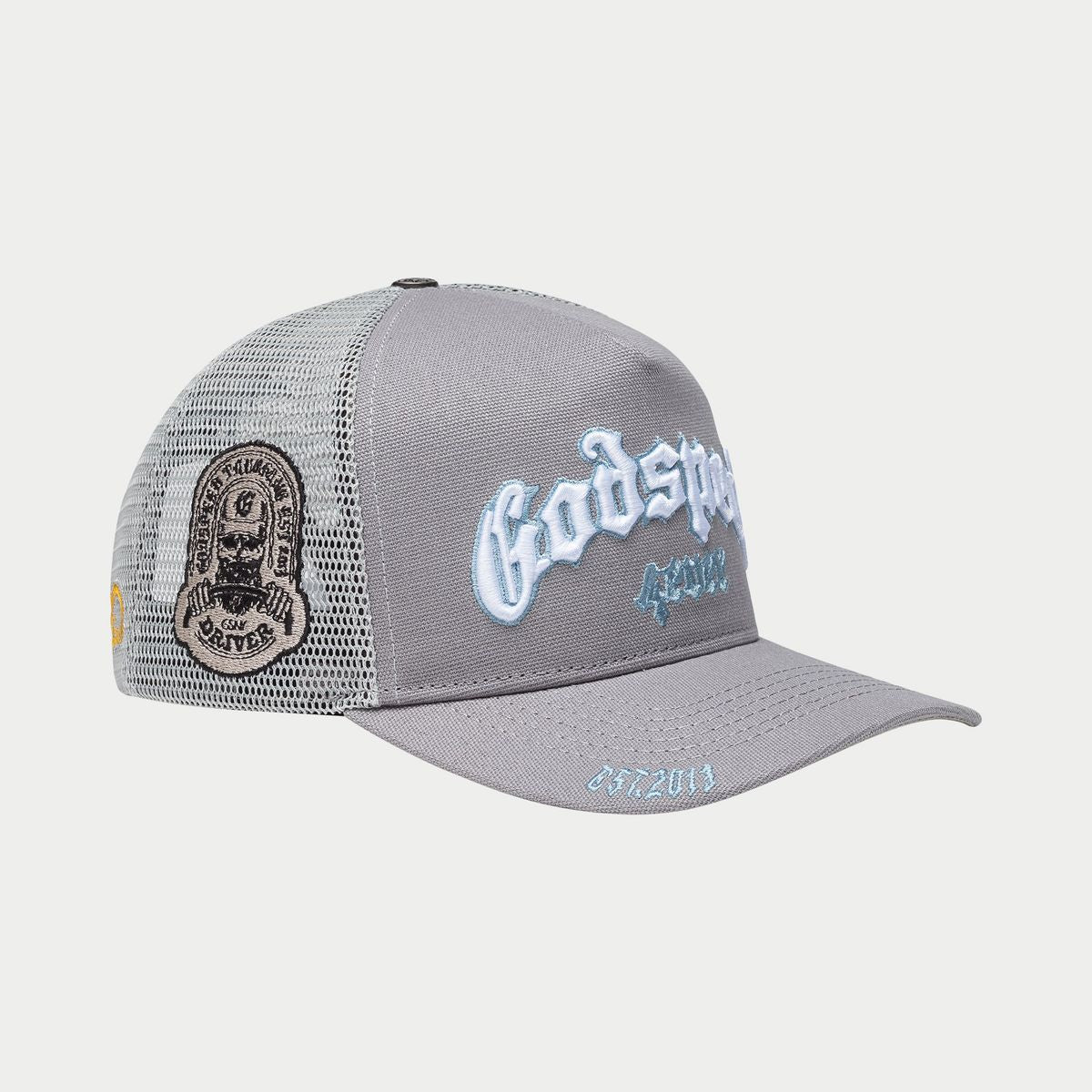 God Speed FOREVER TRUCKER HAT (Cool Grey)
