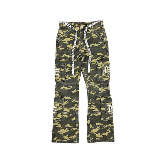 Mixed emotion 'ME' Camo Cargo Pants