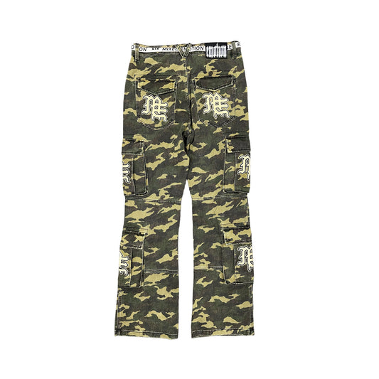 Mixed emotion 'ME' Camo Cargo Pants