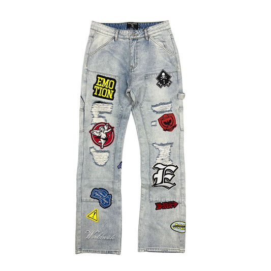 Mixed Emotion Emotion 'Worker' Jeans