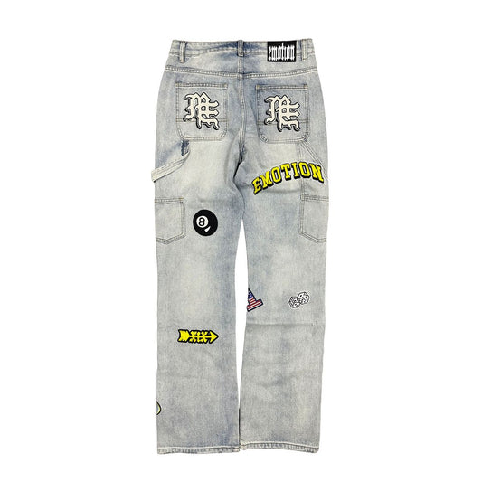 Mixed Emotion Emotion 'Worker' Jeans