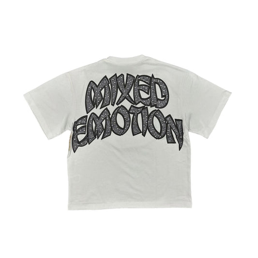 Mixed Emotion White “Arch Angel” Tee