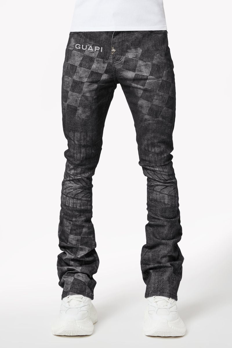 Guapi Obsidian Black Racer Denim V1 Jeans