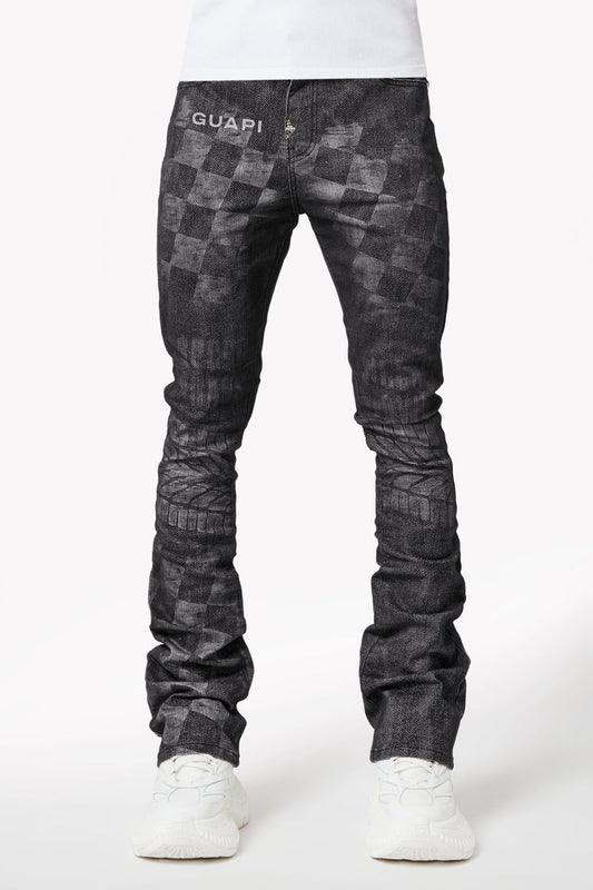 Guapi Obsidian Black Racer Denim V1 Jeans